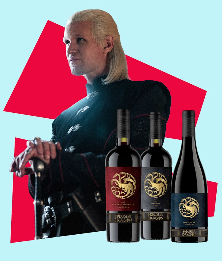 Matt Smith as Daemon Targaryen with House Of The Dragon wines
