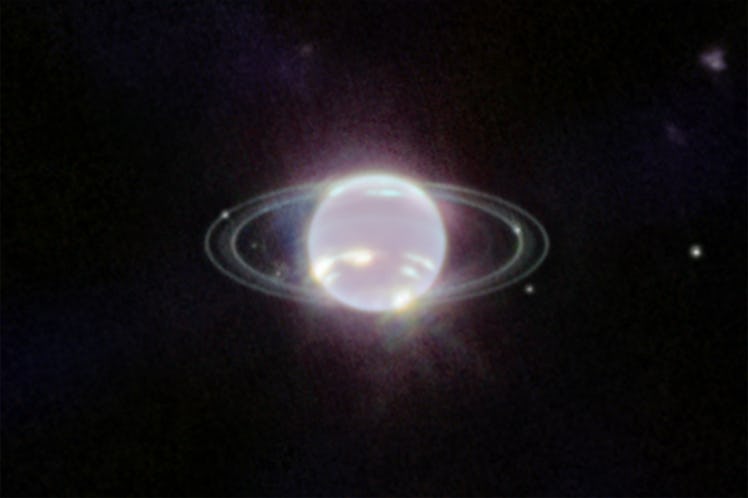 Webb’s Near-Infrared Camera (NIRCam) images objects in the near-infrared range from 0.6 to 5 microns...