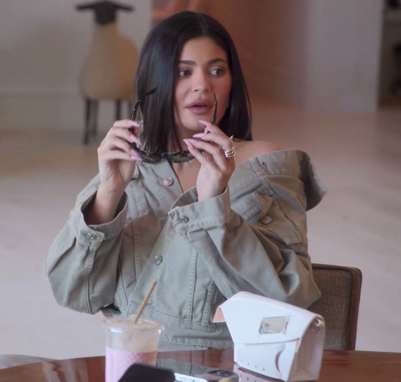 The Season 2 premiere of 'The Kardashians' might have dropped Kylie's son's name.