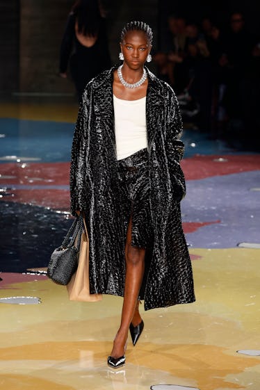 Modern Grunge and Ladies Who Lunch 33 A model walks the runway of the Bottega Veneta Fashion Show during the Milan Fashion Week Womenswear...