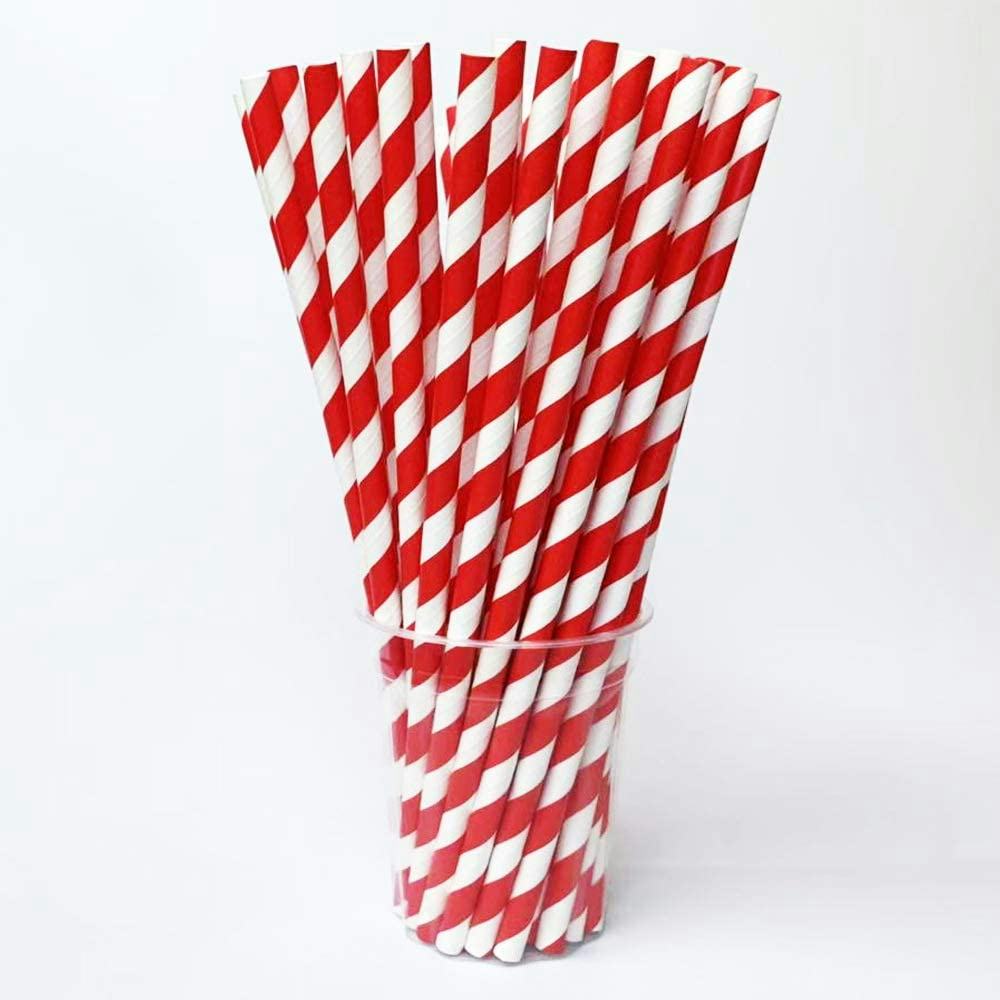 Striped Drinking Straws