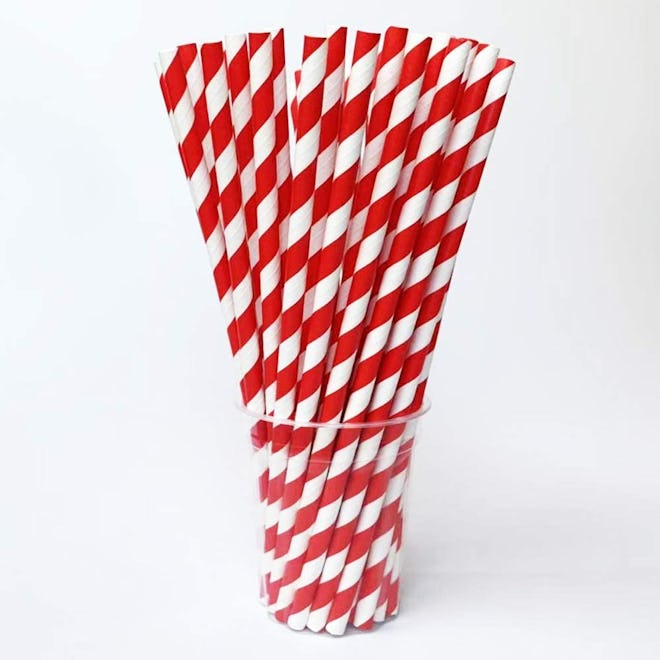 Striped Drinking Straws