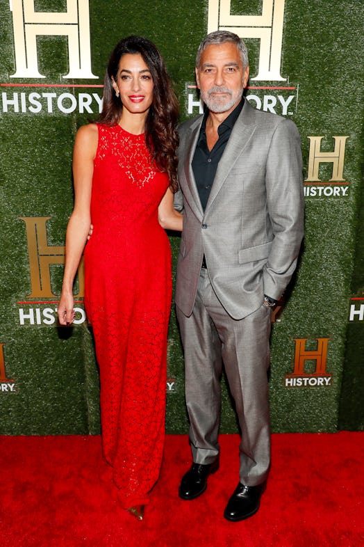 Amal Clooney and George Clooney attend HISTORYTalks 2022 on September 24, 2022 