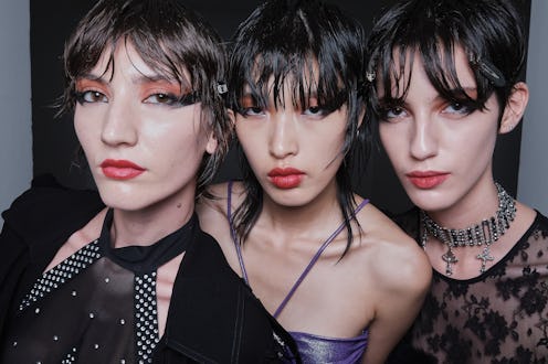 models at Milan fashion week
