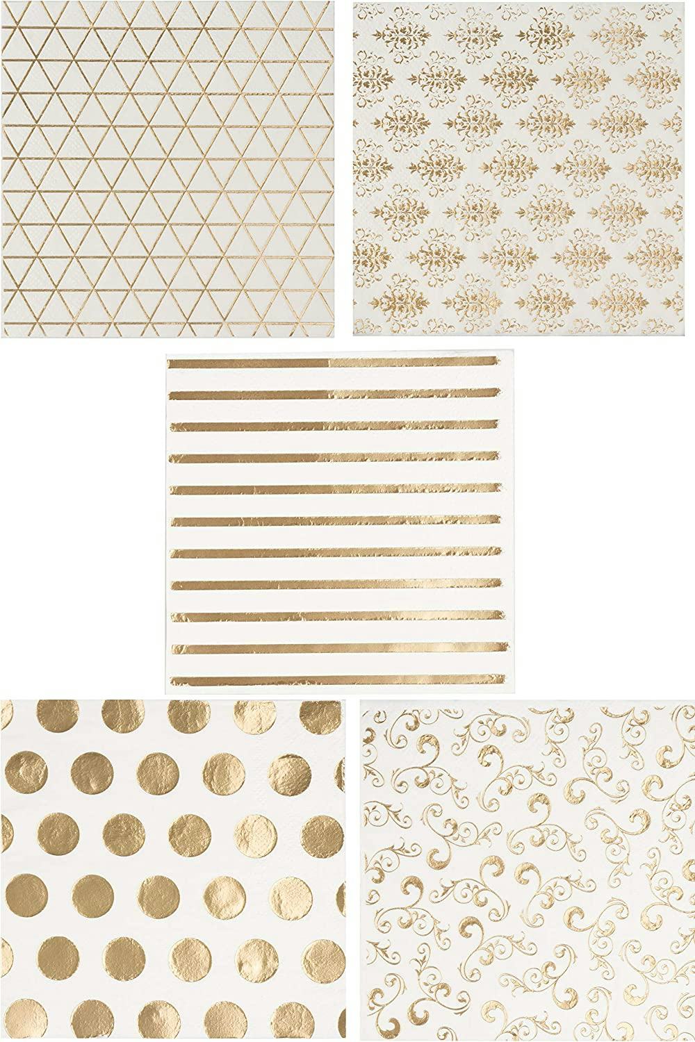 Gold Cocktail Napkins