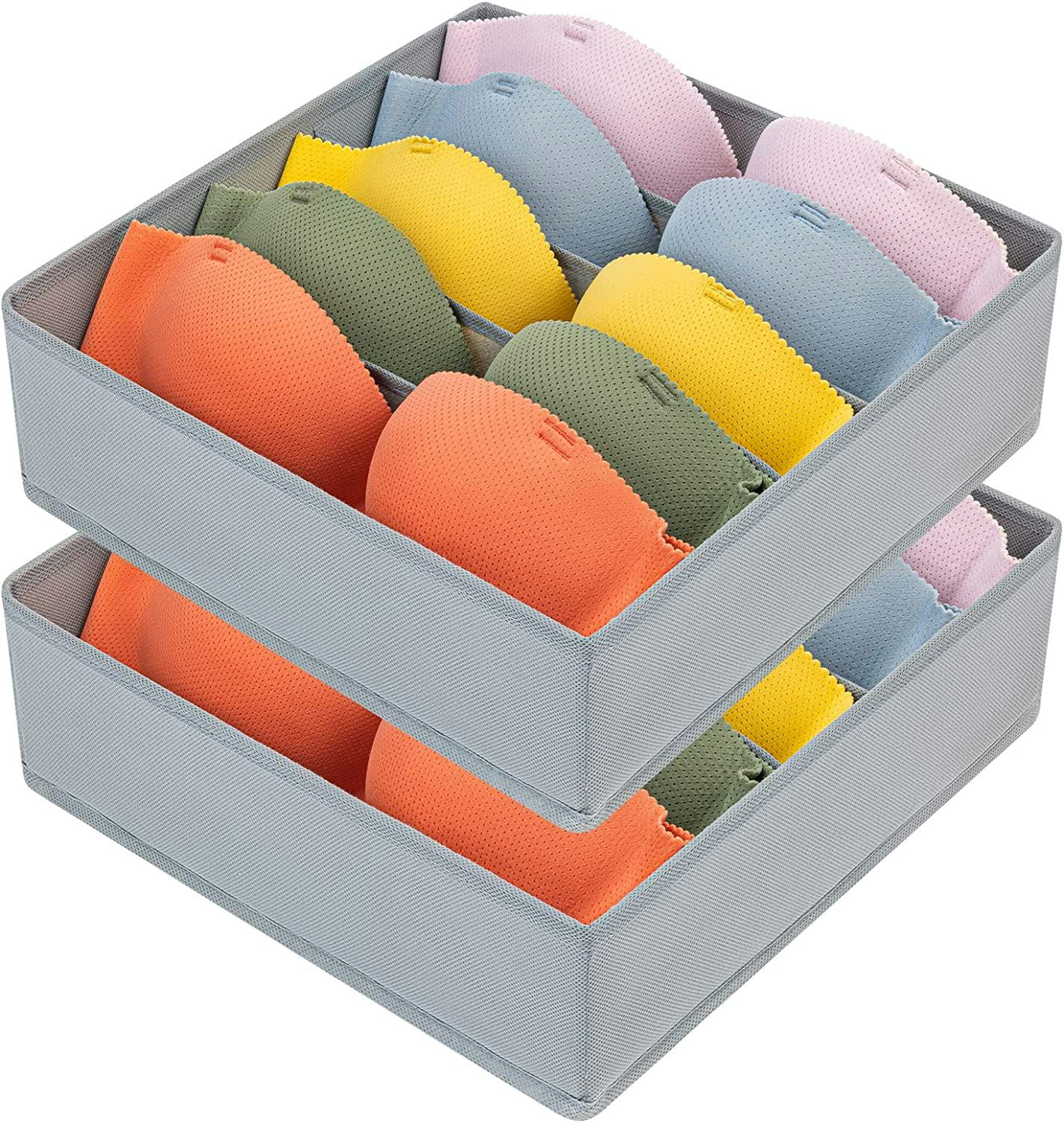 DIMJ 2 Pack Bra Drawer Organizers