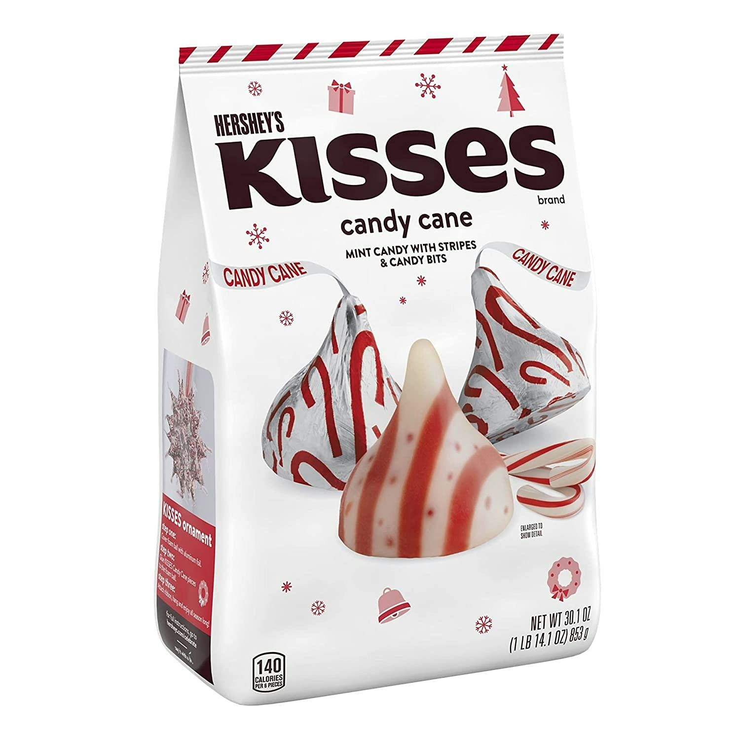 Candy Cane Hershey&rsquo;s Kisses
