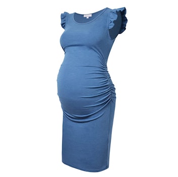 Bhome Flying Sleeve Maternity Dress
