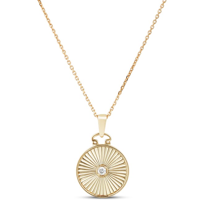Ikuma Canadian Diamond Radiant Medallion Necklace 14K