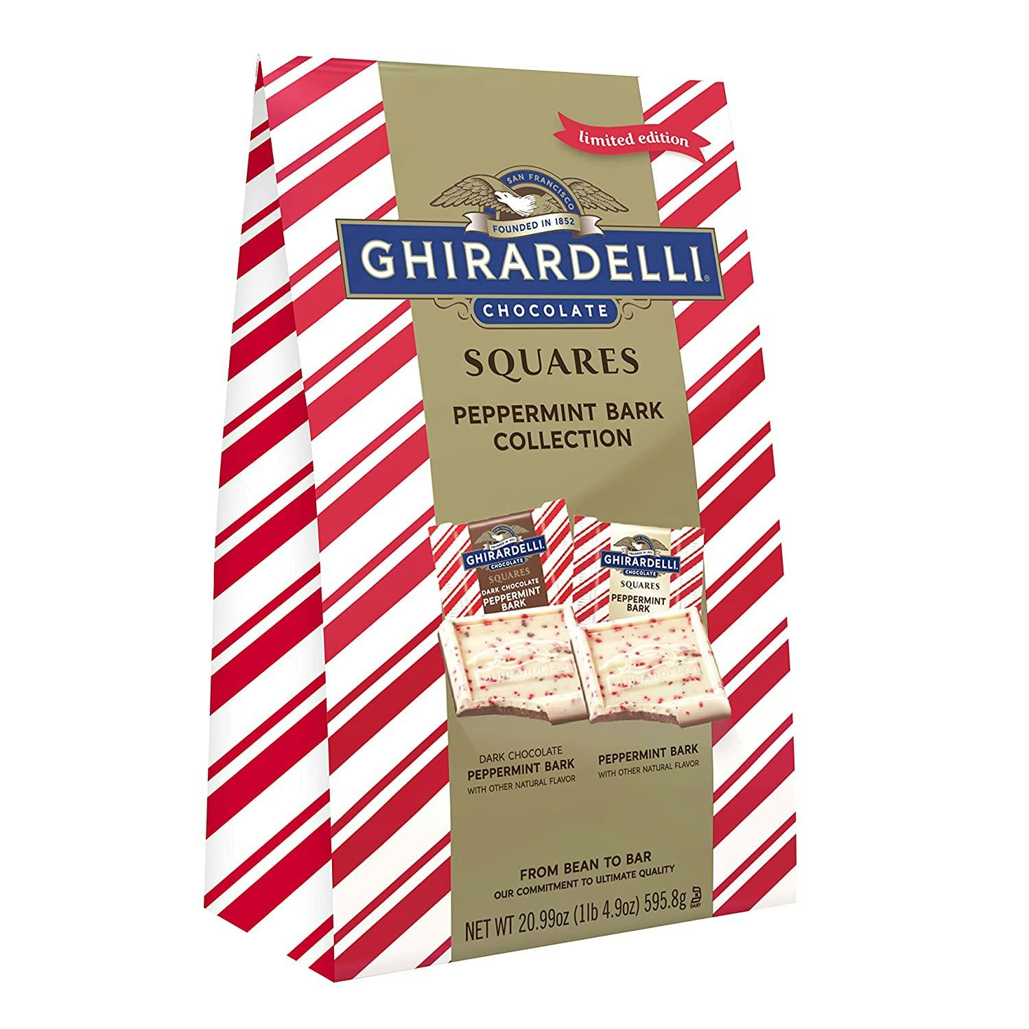 Ghiradelli Chocolate Peppermint Bark Squares