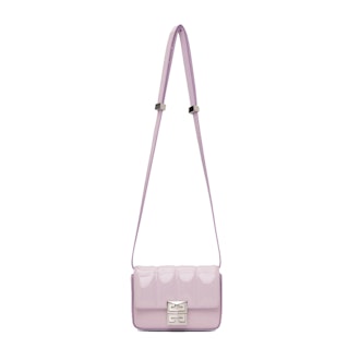 Givenchy Purple Patent Small 4G Quilted Crossbody Bag