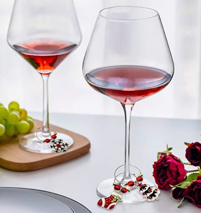 Christmas Wine Glass Charms