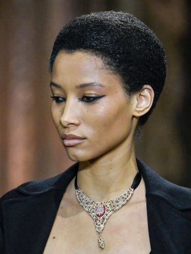 Lineisy Montero walks the runway during the Christian Dior Ready to Wear Spring/Summer 2023 fashion ...