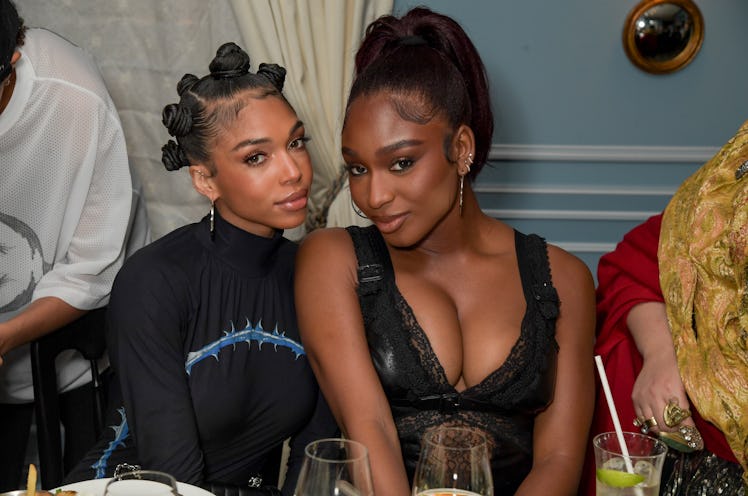 Lori Harvey and Normani at a Burberry afterparty