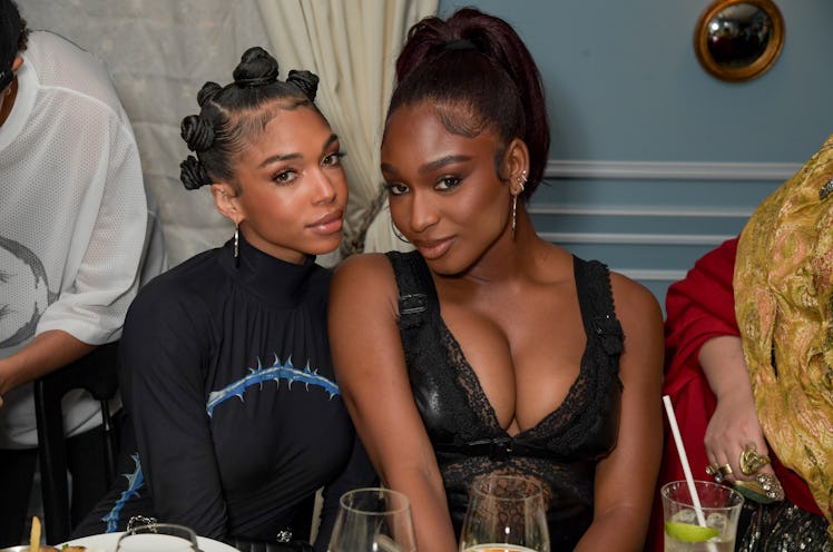 Lori Harvey and Normani at a Burberry afterparty