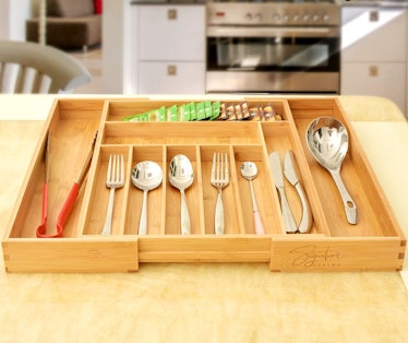 Signature Living Bamboo Utensil Organizer