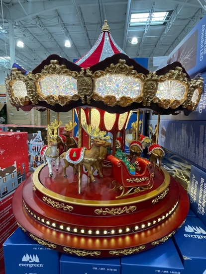 holiday carousel at Costco