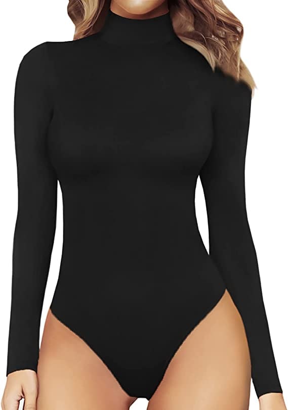 MANGOPOP Turtle Neck Bodysuit