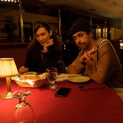 Lena (Bella Hadid) and Ramy (Ramy Youssef) in 'Ramy' season 3.