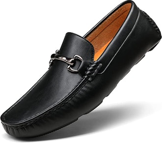  dress shoes that feel like sneakers have a slip-on driving loafer design.