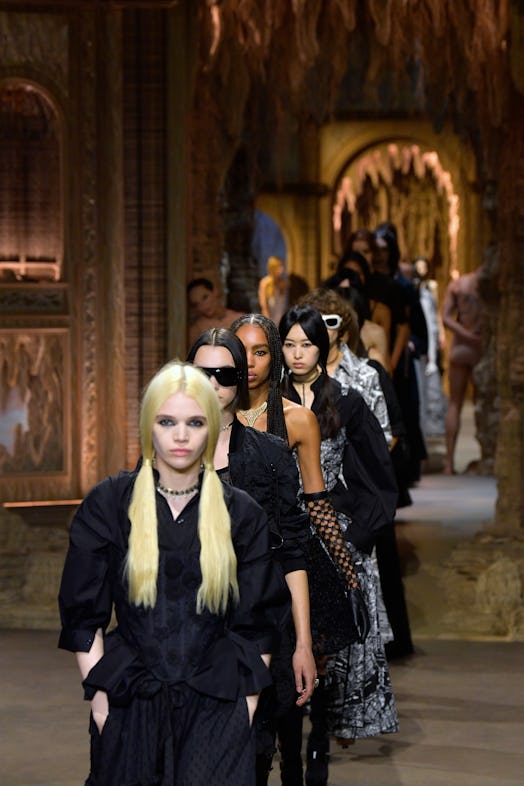 Models walk the runway during the Christian Dior Womenswear Spring/Summer 2023 show as part of Paris...
