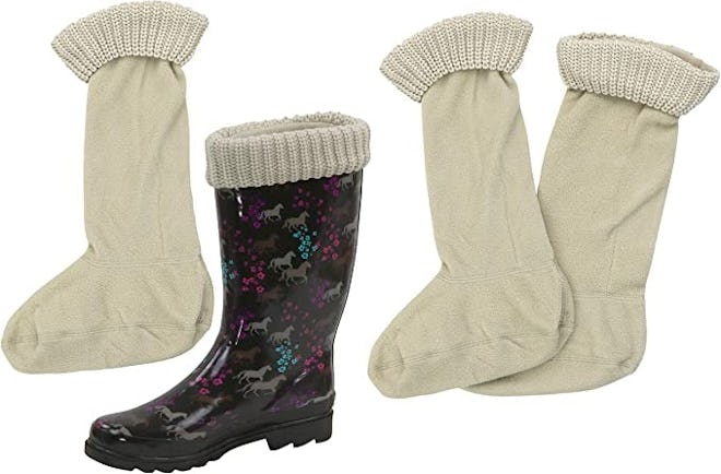 Snowy Magnolia Fleece Boot Liners (2 Pairs)