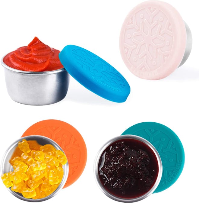 LALASTAR Condiment Containers with Lids (4-Pack)