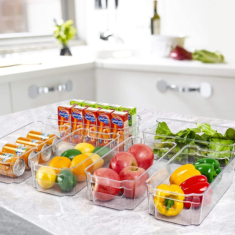 HOOJO Refrigerator Organizer Bins (8-Pieces)