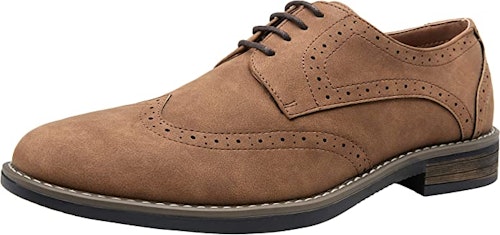 These  dress shoes that feel like sneakers have a classic wingtip design and comfy soles.