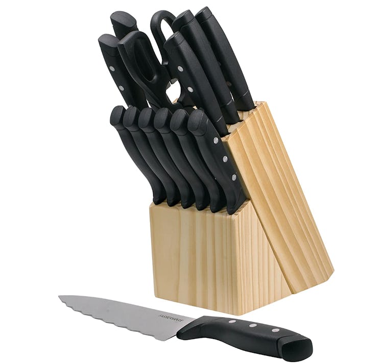 Farberware Stainless Steel Knife Block Set (22-Piece Set)