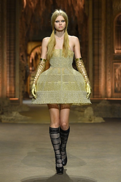 A model walking at Dior's Spring/Summer 2023 show at Paris Fashion Week