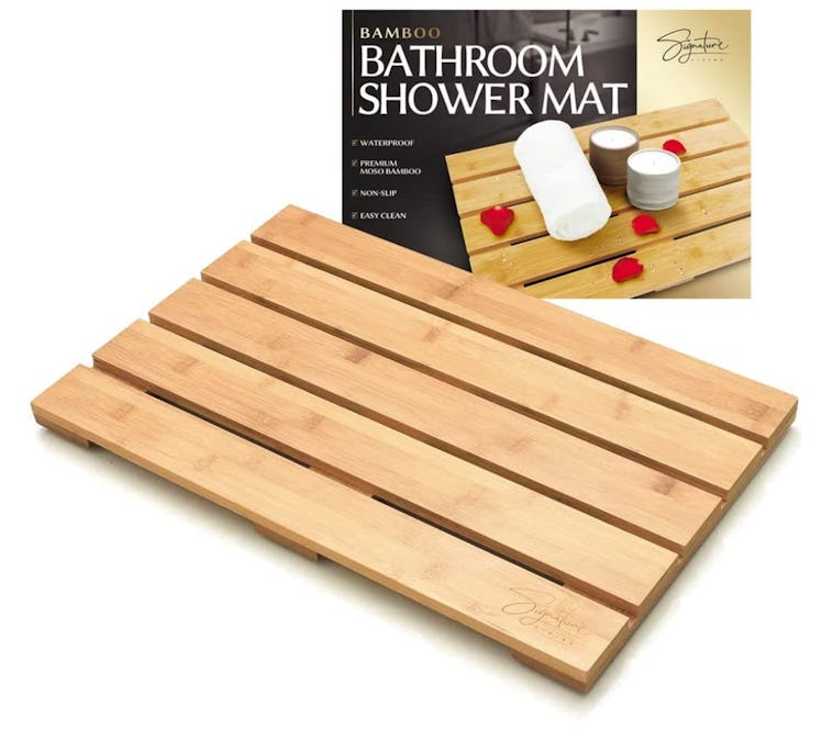 Signature Living Bamboo Bath Mat