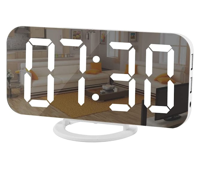 SZELAM Digital Mirrored Alarm Clock