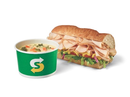 Get Subway's $1 off soup deal in October just in time for soup weather.