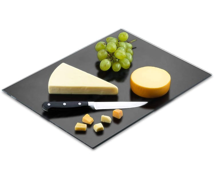 PARNOO Tempered Black Glass Cutting Board