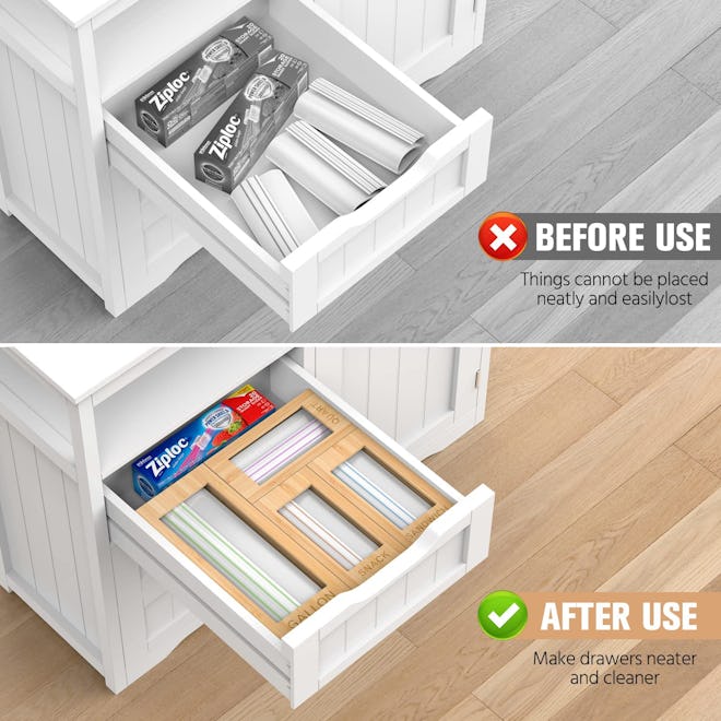 GEYILO Ziplock Bag Organizer