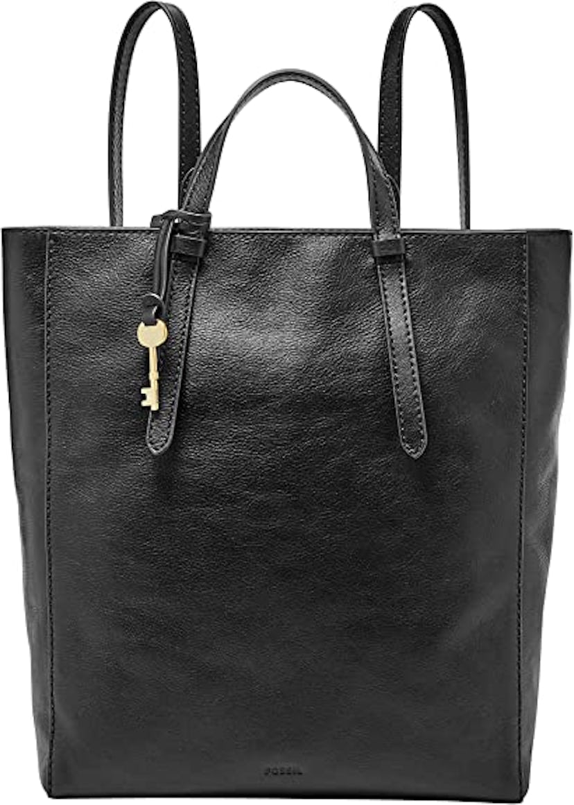 Fossil Camilla Leather Convertible Backpack Purse