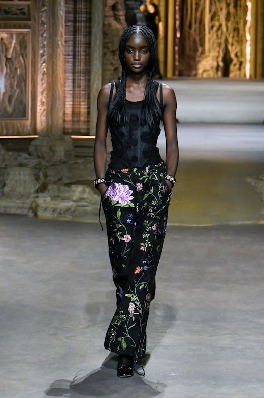  A model walks the runway during the Christian Dior Ready to Wear Spring/Summer 2023 fashion show as...