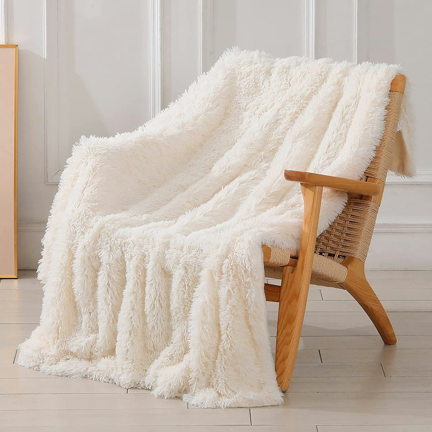 Faux Fur Throw Blanket