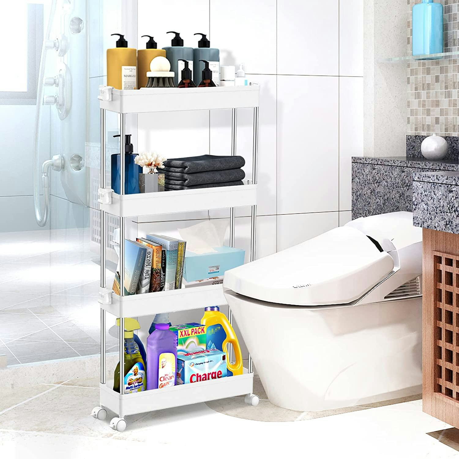 SPACEKEEPER Slim Storage Cart