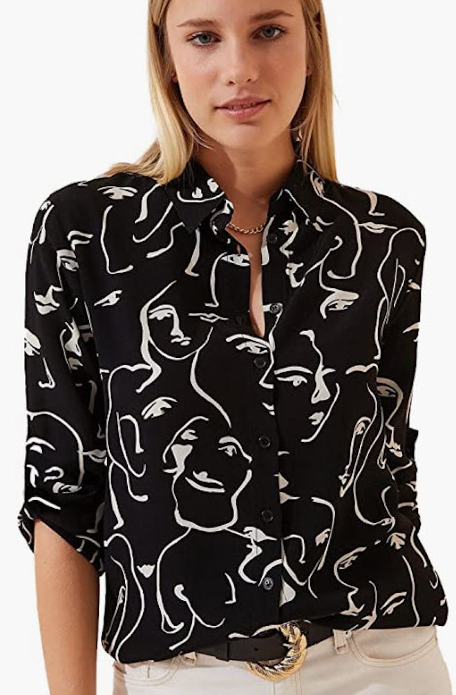 BIG DART Casual Long-Sleeve Button-Down Shirt