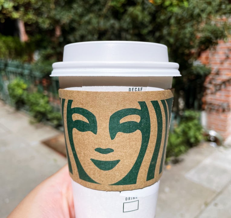 Starbucks cup.