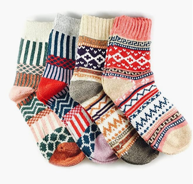 JOYCA & Co. Warm Wool Cotton Thick Winter Crew Socks