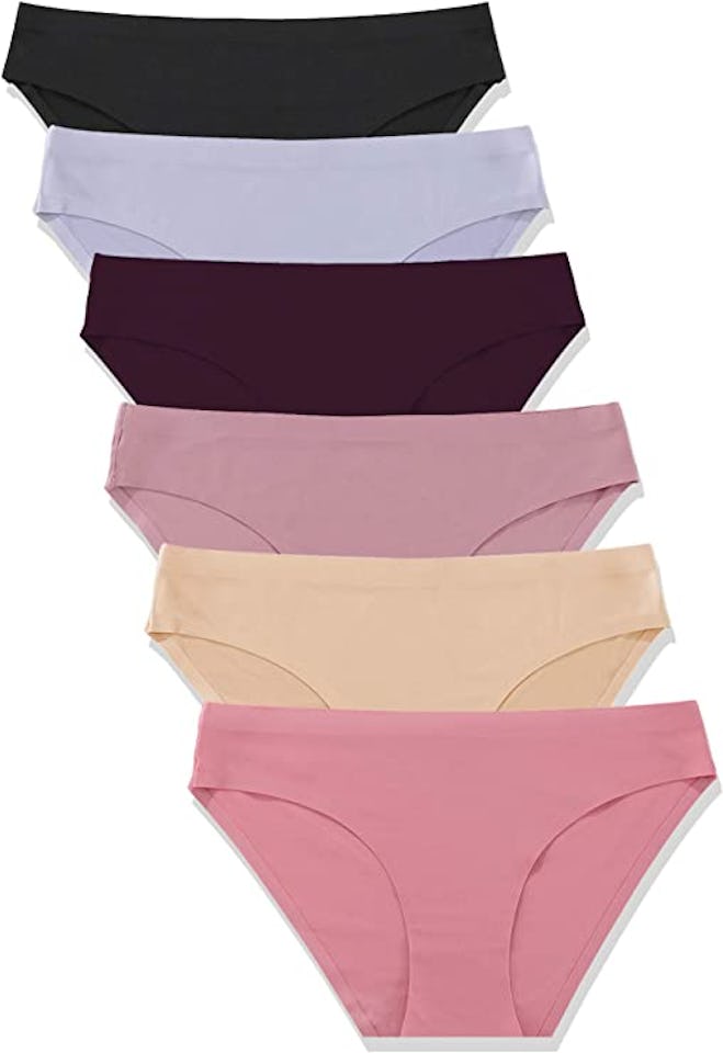 FINETOO No Show Hipster Panties (6-Pack)
