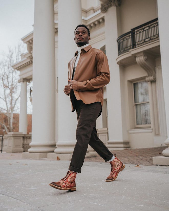 The Jack Boot in Red Paisley