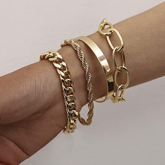 fxmimior Chain Bracelets Set