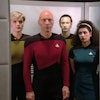 Yar, Picard, Data and Troi in the debut of Star Trek: The Next Generation.