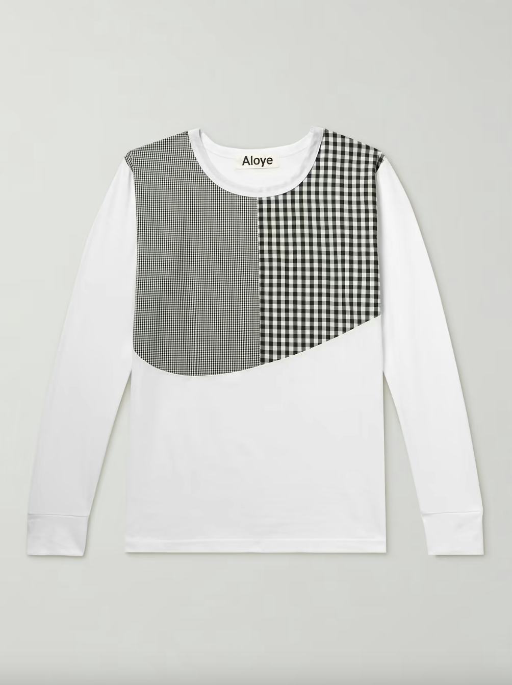 Aloye Poplin-Panelled Cotton-Jersey T-Shirt