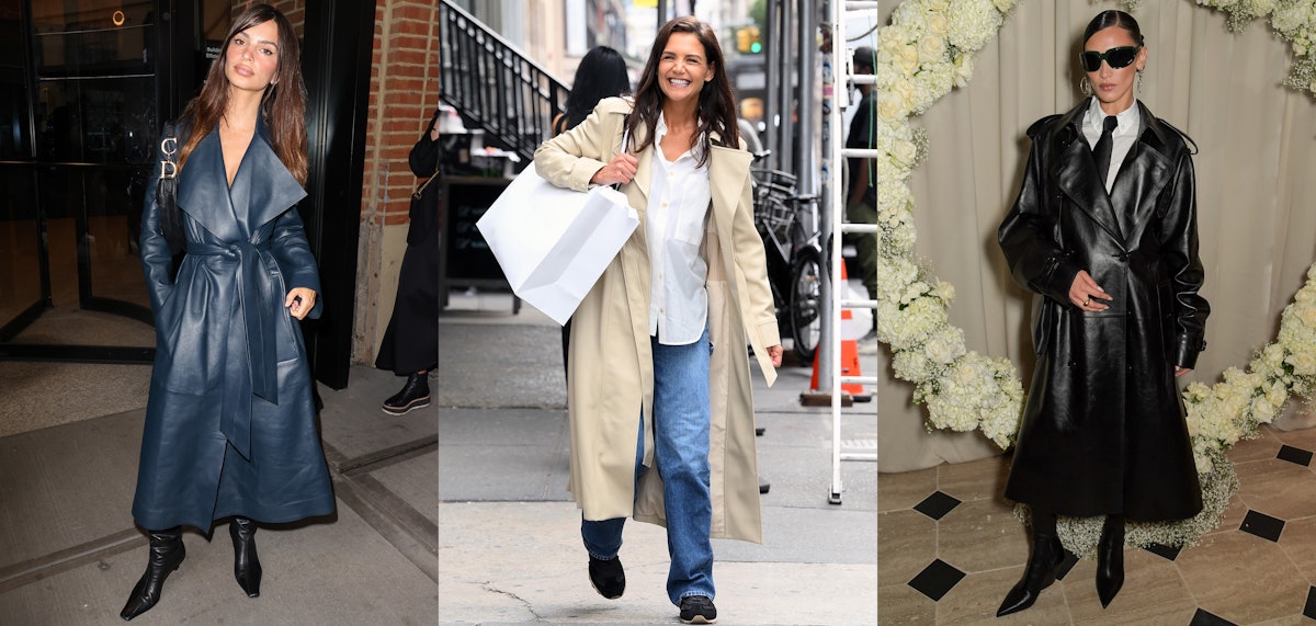Celebrities Welcome Trench Coat Season With Open Arms