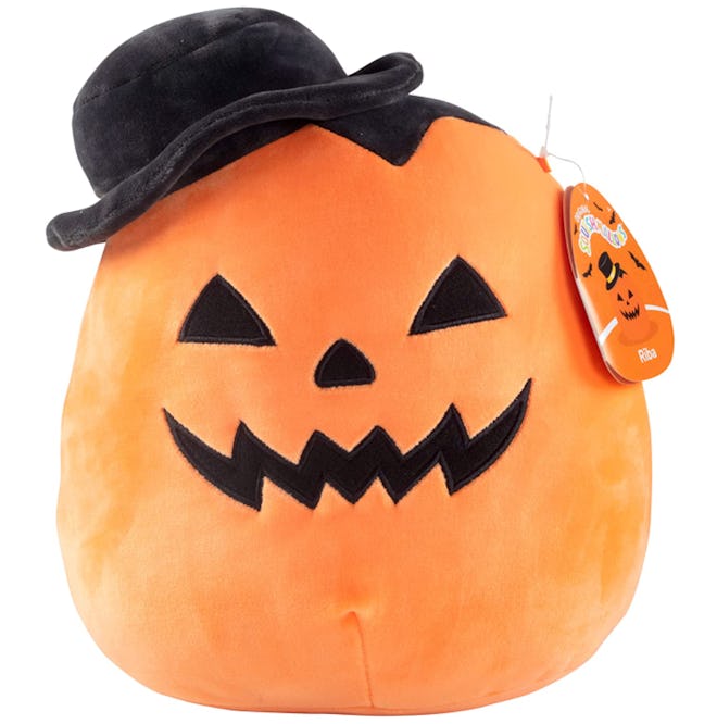 This Riba The Pumpkin With Hat 10" Squishmallow is one of the top 2022 Halloween Squishmallows.